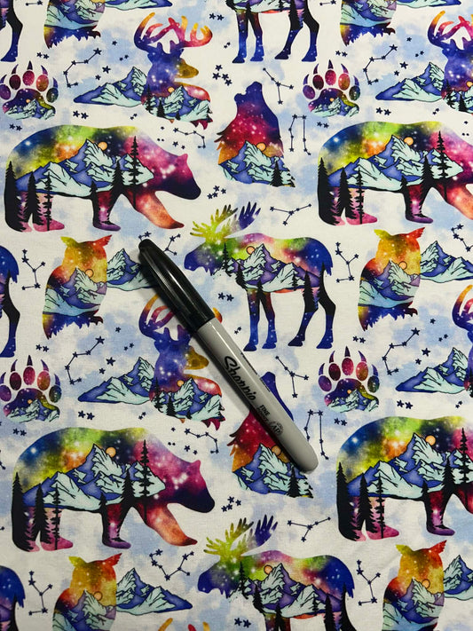 Brushed French Terry Dino biker