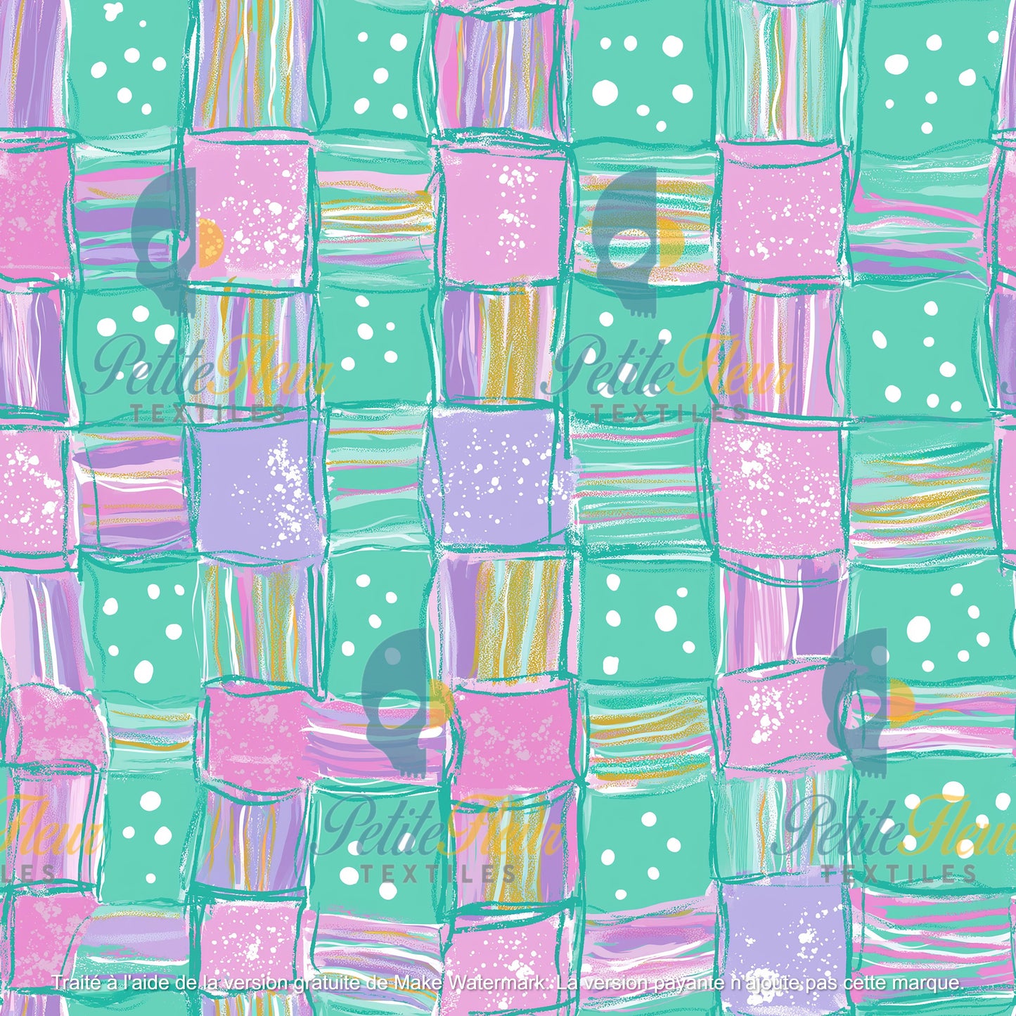 Préco - Noël Pastel (carreaux)
