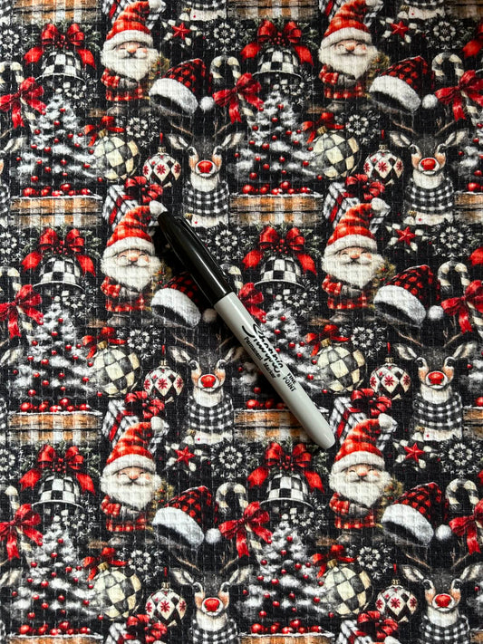 Waffle knit - Noël rustique