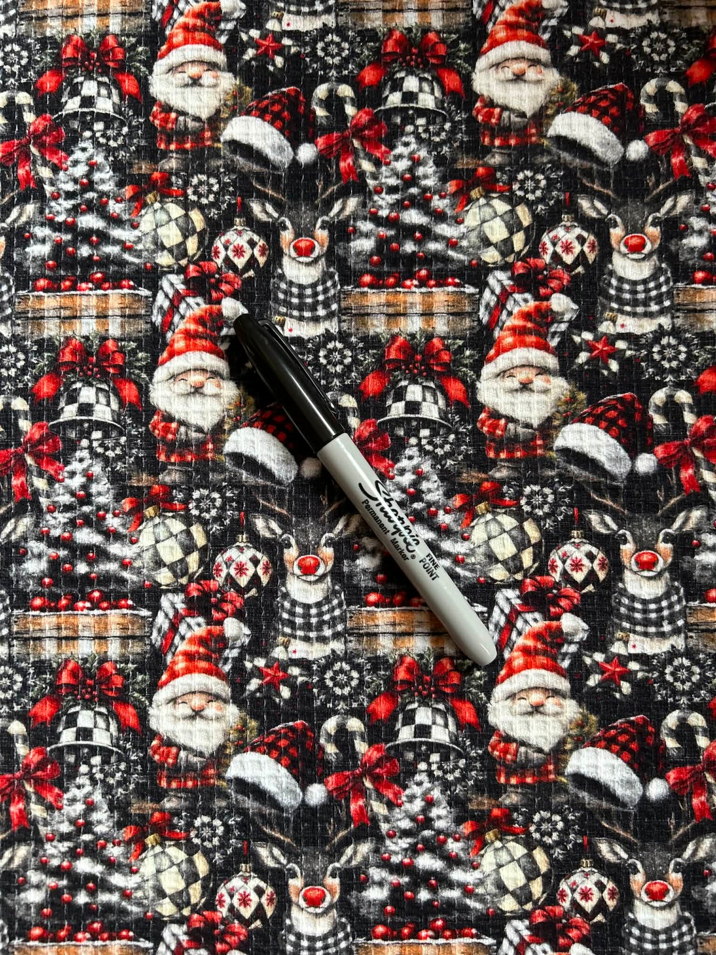 Waffle knit - Noël rustique