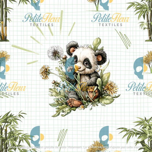 Préco - Petit panda (carreaux)