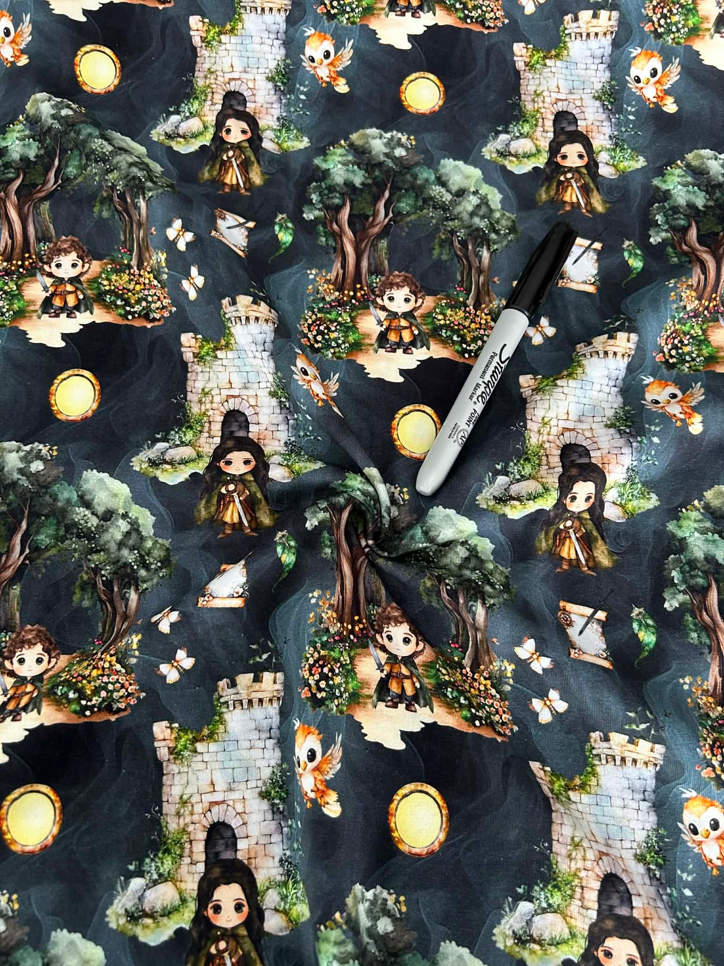 Coton spandex - Petits sorciers