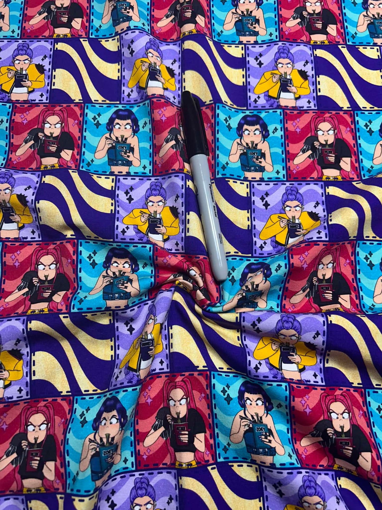 Coton spandex - Ramen Pop