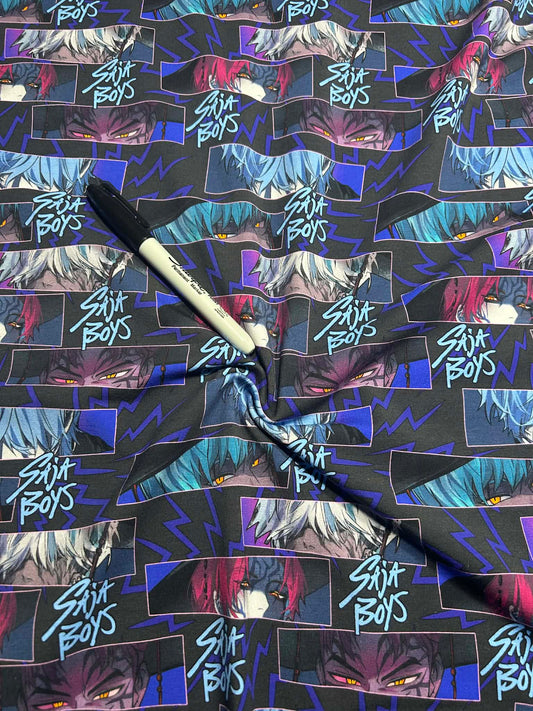 Coton spandex - Regard de démon foncé