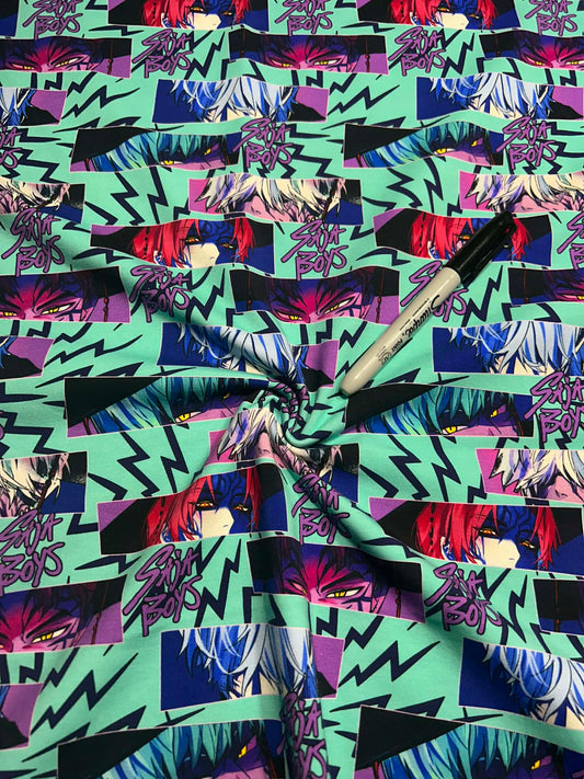 Coton spandex - Regard de démon pâle