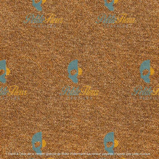 Coton spandex - Effet denim bronze 20