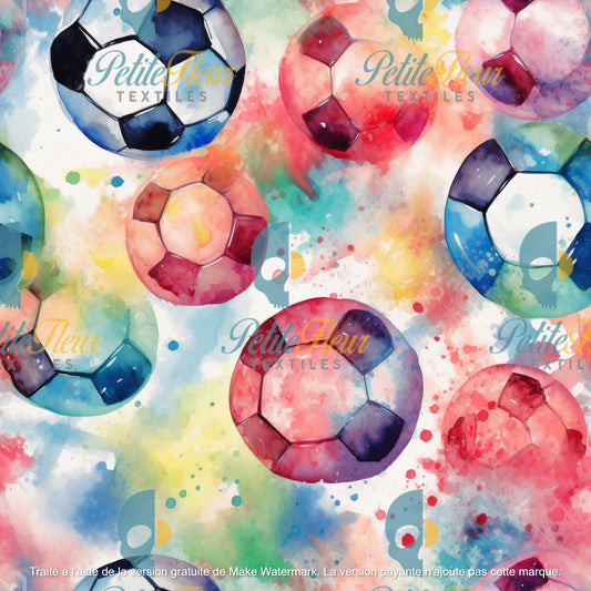 Préco - Soccer watercolor