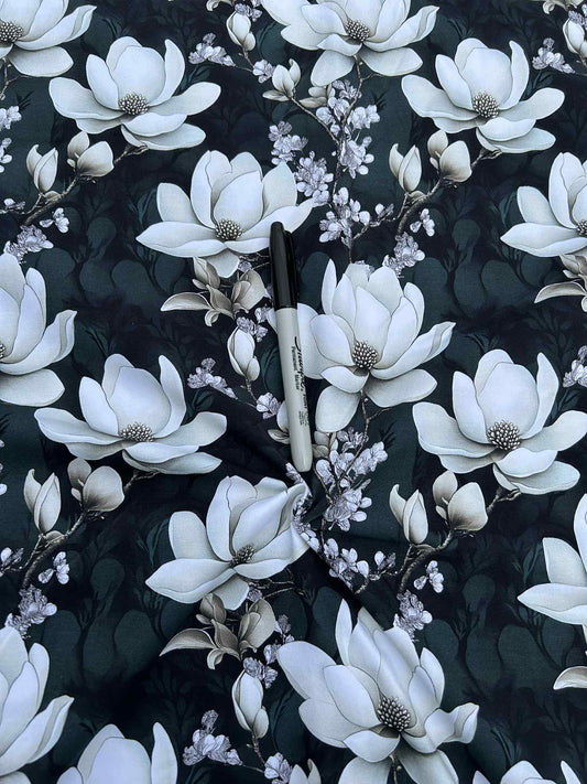 Coton spandex - Sombre éden