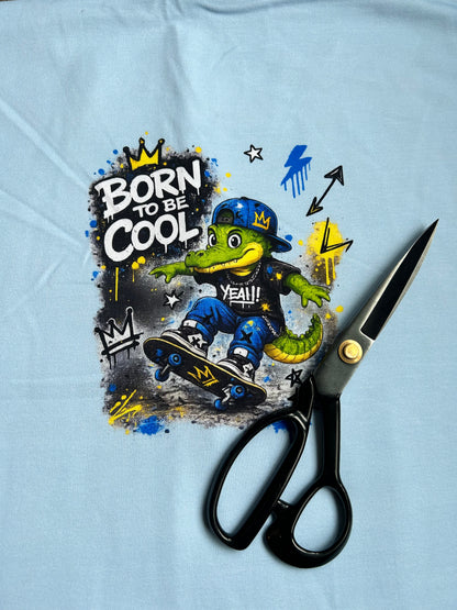 Brushed French Terry Dino biker