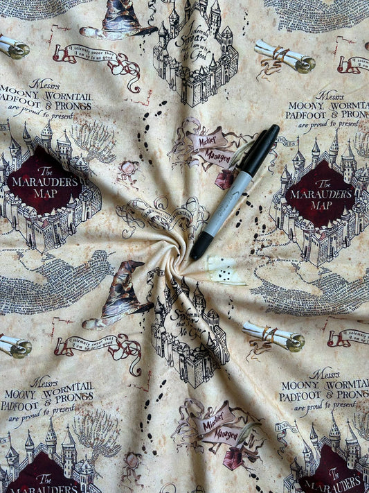 Coton spandex - Carte magique