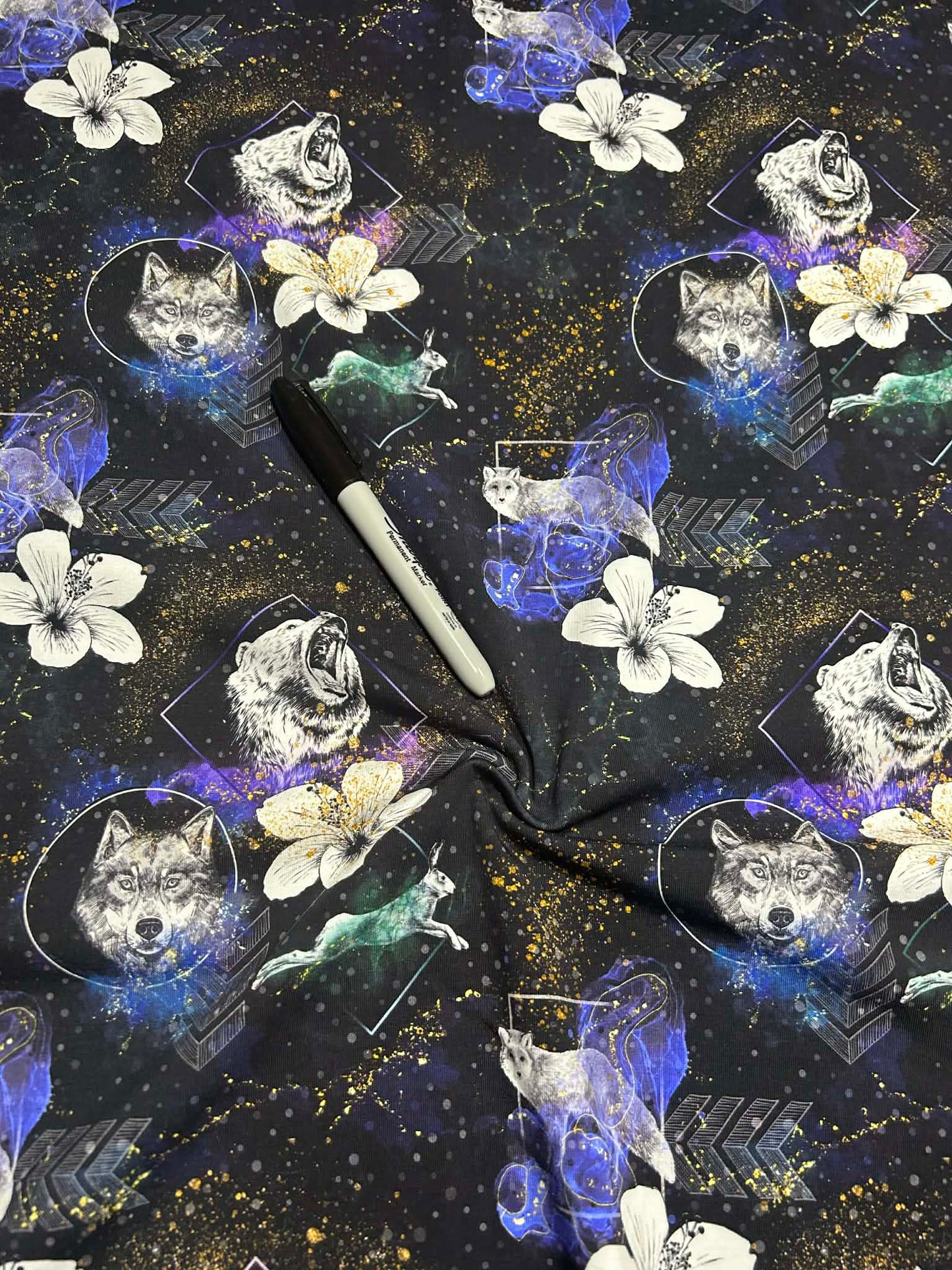 Coton spandex - Invincible noir