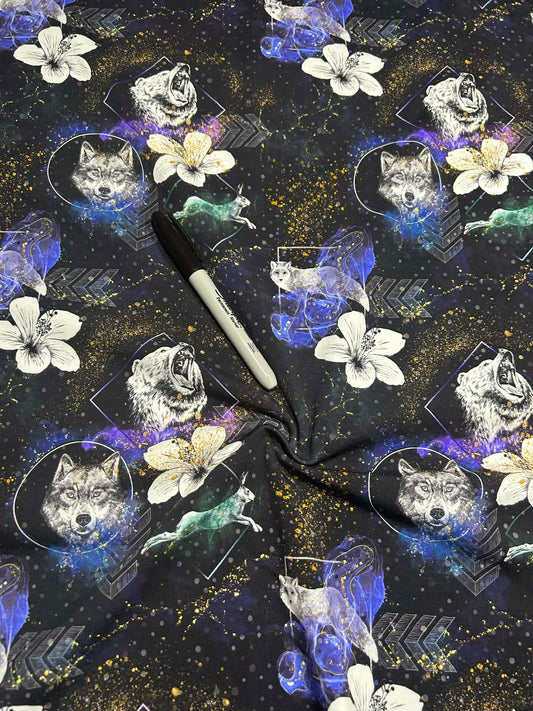 Coton spandex - Invincible noir