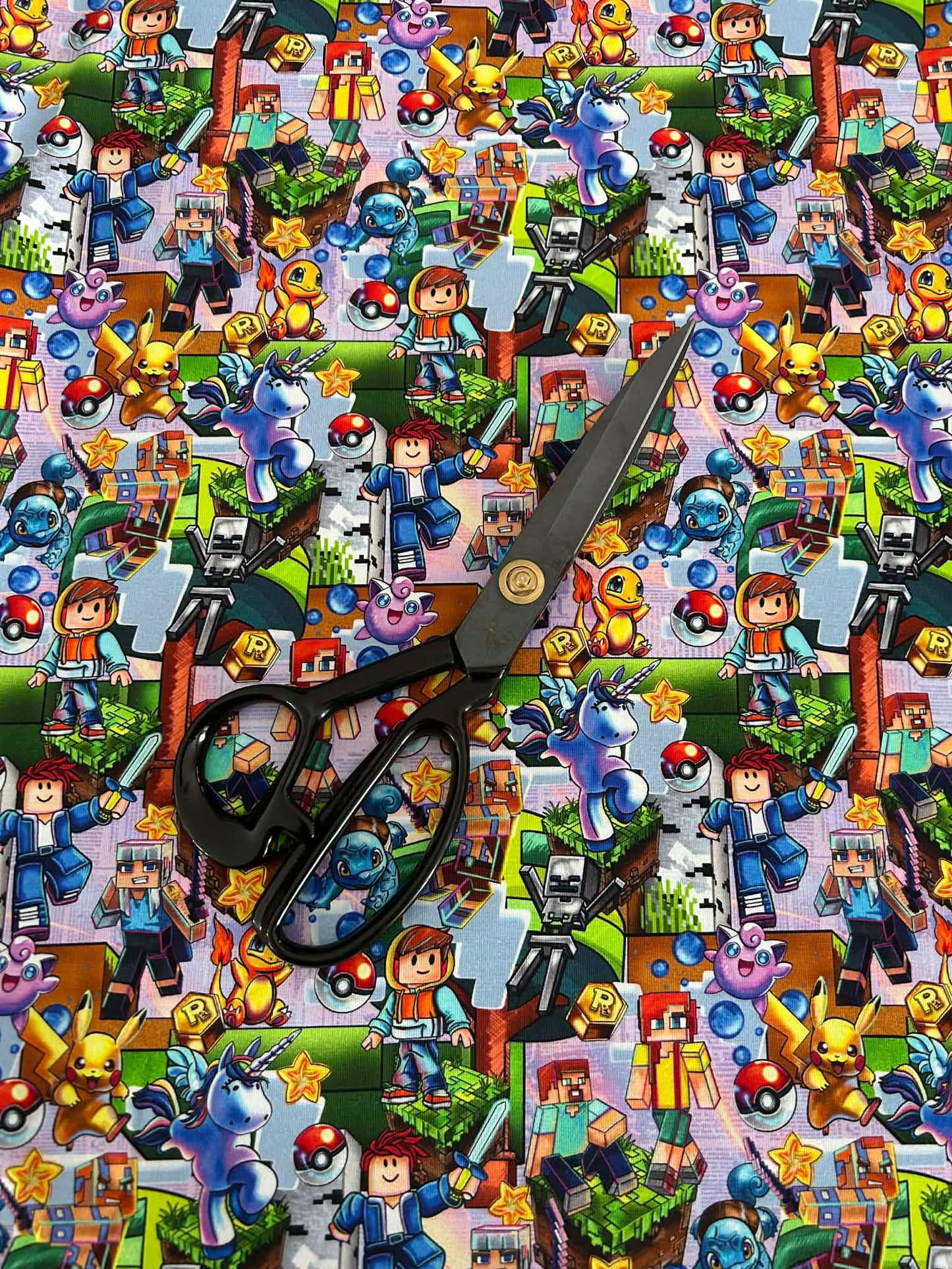 Coton spandex -Jeu de blocs