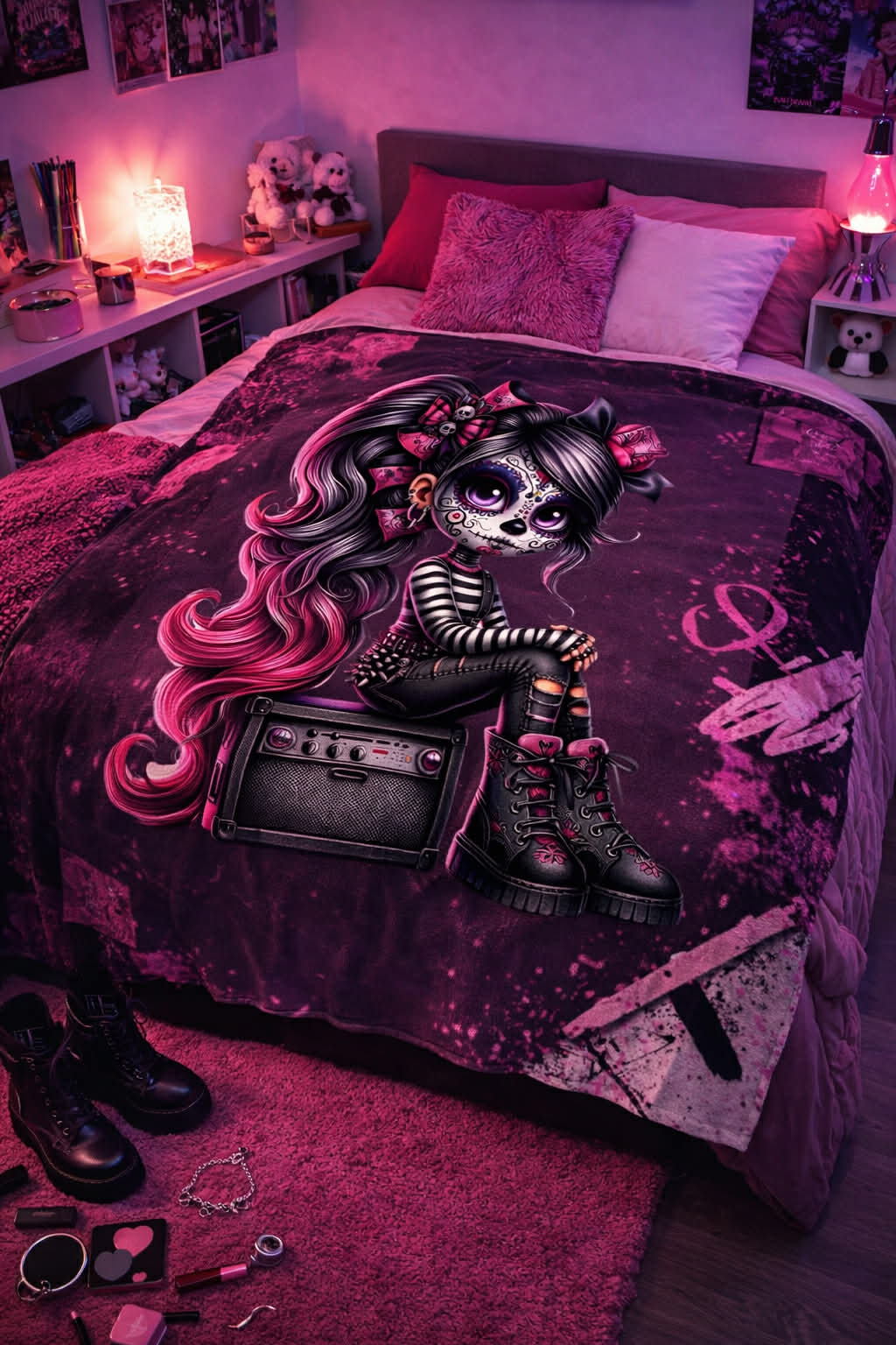 Panneau doudou grand format - Sugarskull